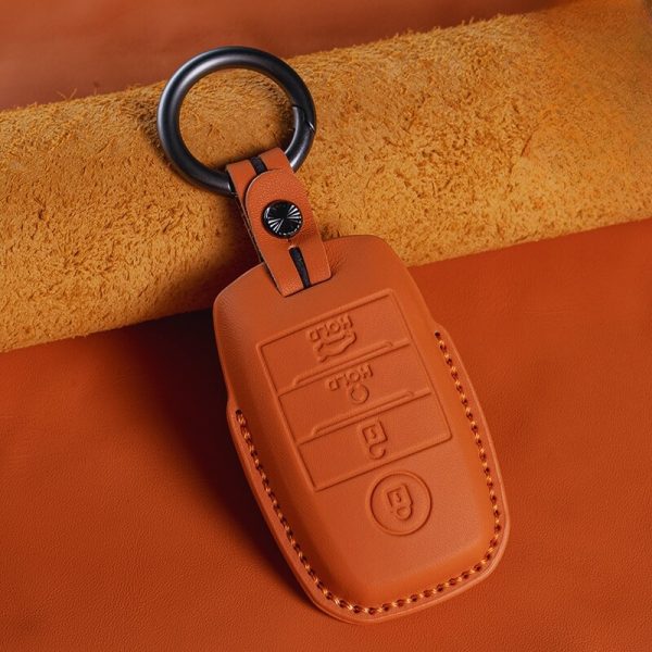 Bao da bọc chìa khóa ô tô KIA da bò sang trọng