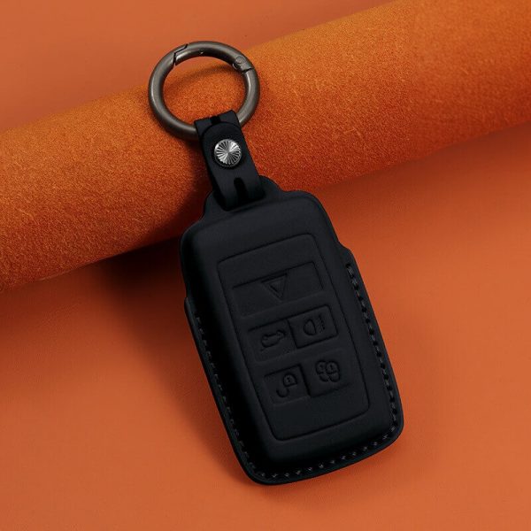 Bao da bọc chìa khóa ô tô Land Rover da bò sang trọng