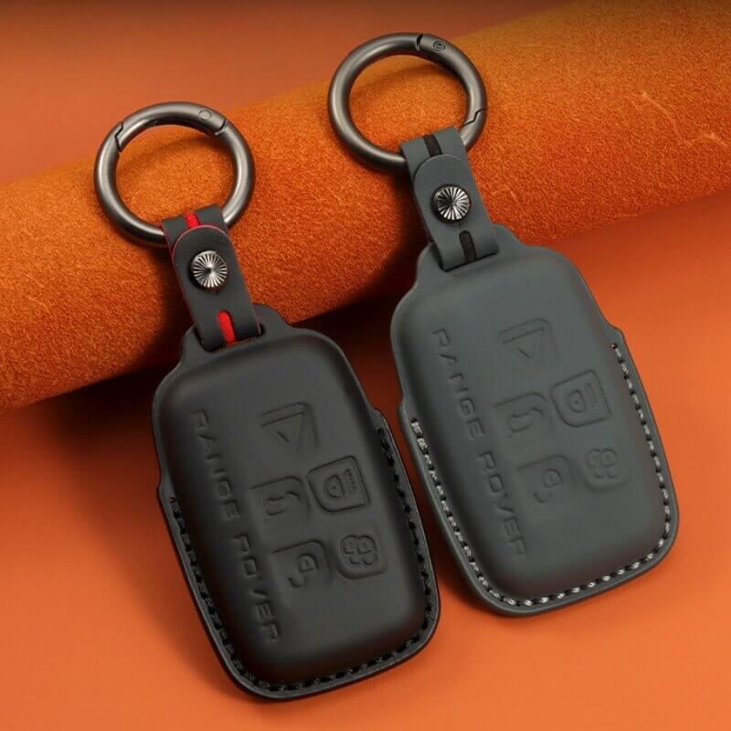 Bao da bọc chìa khóa ô tô Land Rover da bò sang trọng