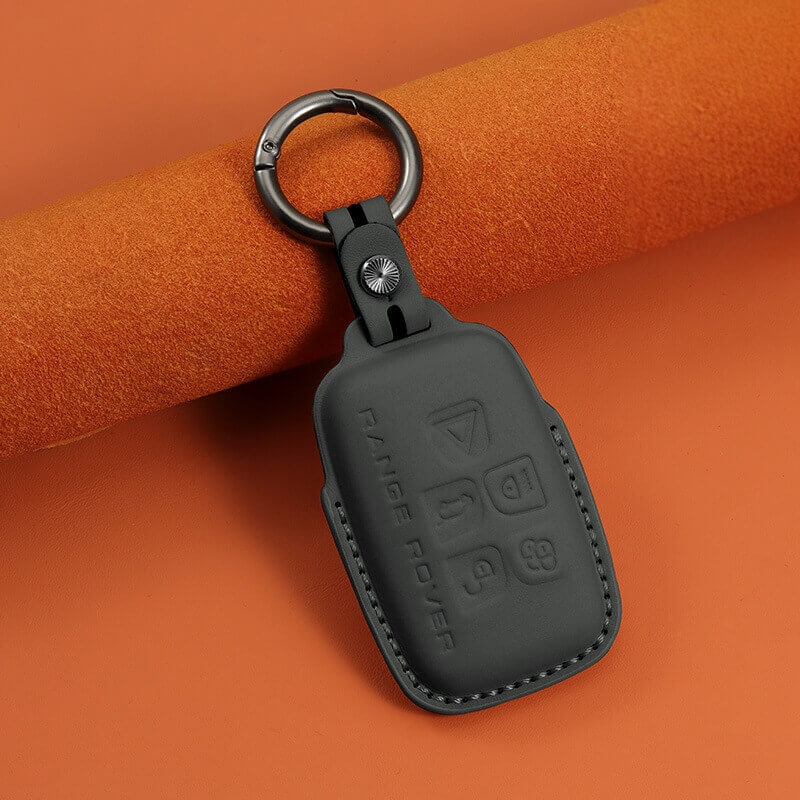 Bao da bọc chìa khóa ô tô Land Rover da bò sang trọng