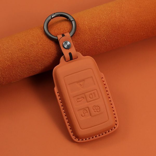 Bao da bọc chìa khóa ô tô Land Rover da bò sang trọng