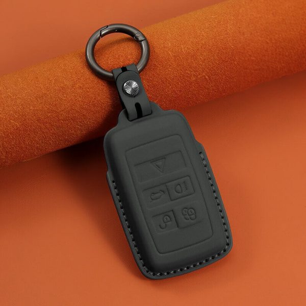 Bao da bọc chìa khóa ô tô Land Rover da bò sang trọng