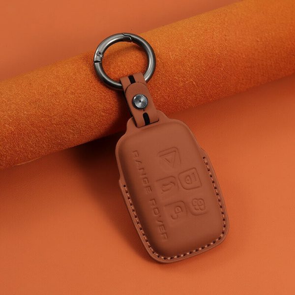 Bao da bọc chìa khóa ô tô Land Rover da bò sang trọng