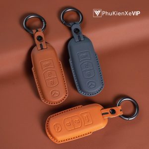 Bao da bọc chìa khóa ô tô Mazda da bò sang trọng