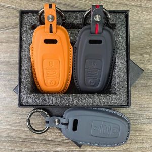 Bao da bọc chìa khóa ô tô Audi da bò sang trọng