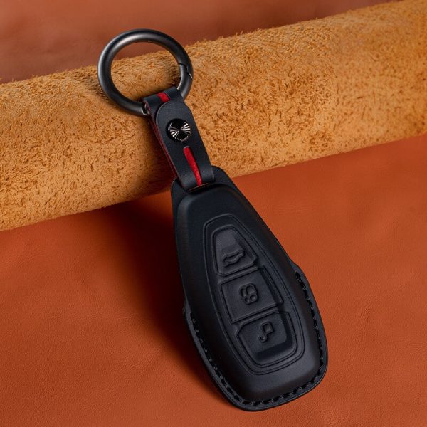 Bao da bọc chìa khóa ô tô Ford da bò sang trọng