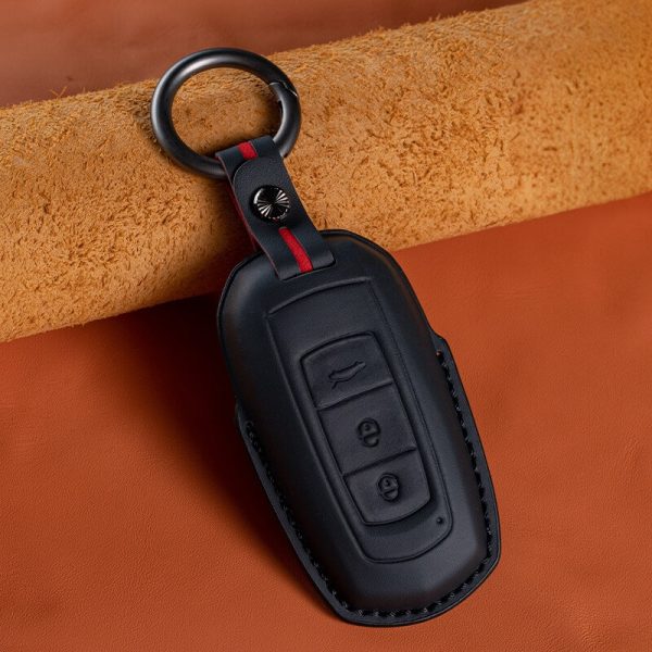 Bao da bọc chìa khóa ô tô Ford da bò sang trọng