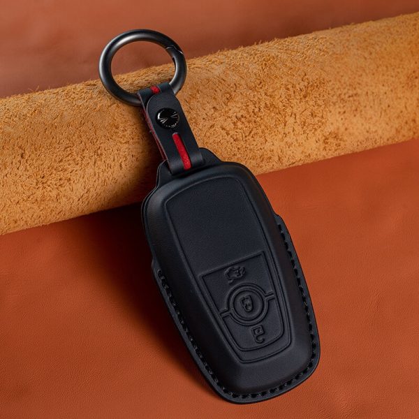 Bao da bọc chìa khóa ô tô Ford da bò sang trọng