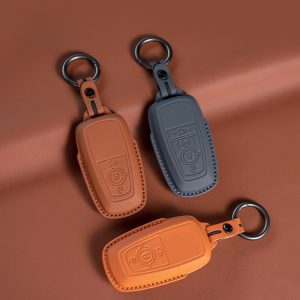 Bao da bọc chìa khóa ô tô Ford da bò sang trọng