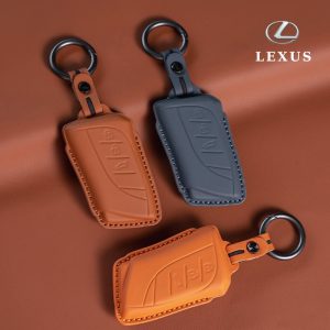 Bao da bọc chìa khóa ô tô Lexus da bò sang trọng