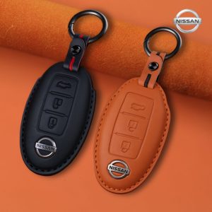 Bao da bọc chìa khóa ô tô Nissan da bò sang trọng