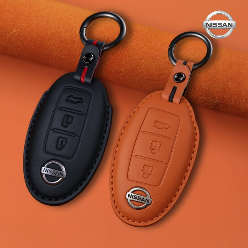 Bao Da Bọc Chìa Khoá Ô Tô Nissan Da Bò Sang Trọng