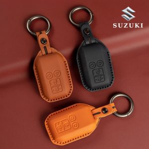 Bao da bọc chìa khóa ô tô Suzuki da bò sang trọng