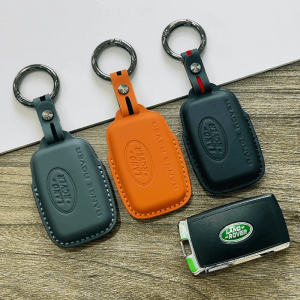 Bao da bọc chìa khóa ô tô Land Rover da bò sang trọng