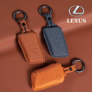 Bao da bọc chìa khóa ô tô Lexus da bò sang trọng