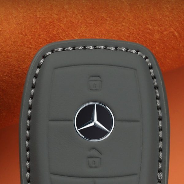Bao da bọc chìa khoá ô tô Mercedes da bò sang trọng