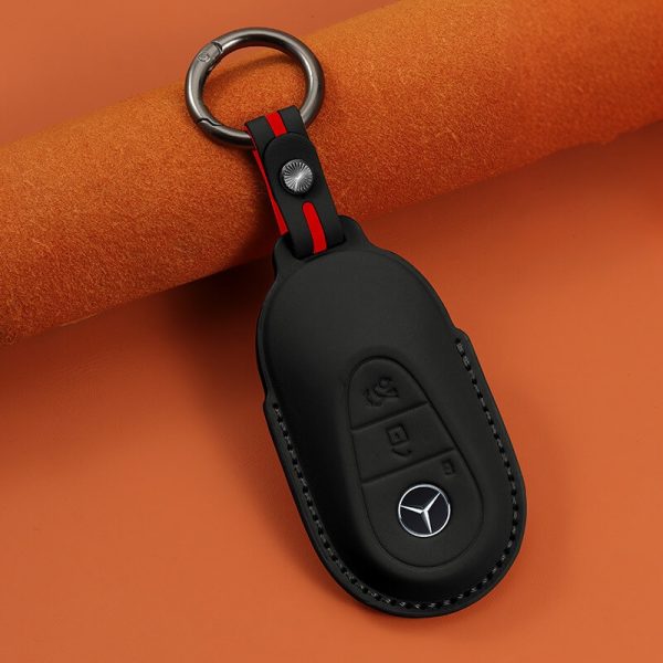 Bao da bọc chìa khoá ô tô Mercedes da bò sang trọng