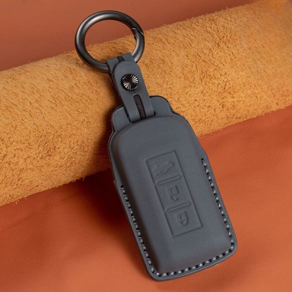 Bao da bọc chìa khóa ô tô Mitsubishi da bò sang trọng