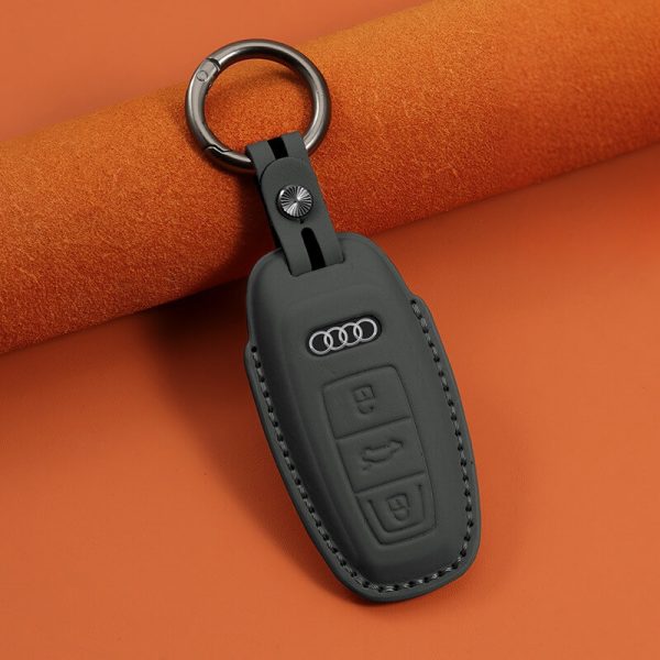 Bao da bọc chìa khóa ô tô Audi da bò sang trọng