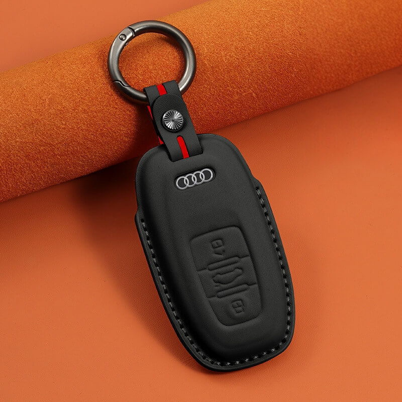Bao da bọc chìa khóa ô tô Audi da bò sang trọng
