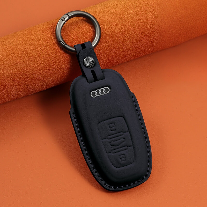 Bao da bọc chìa khóa ô tô Audi da bò sang trọng
