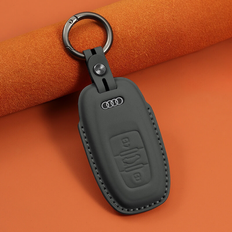 Bao da bọc chìa khóa ô tô Audi da bò sang trọng