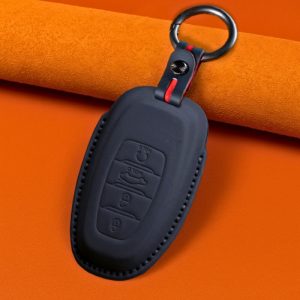 Bao da bọc chìa khóa ô tô Hyundai da bò sang trọng
