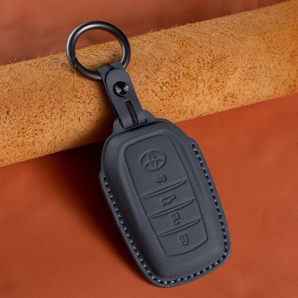 Bao da bọc chìa khóa ô tô Toyota da bò sang trọng