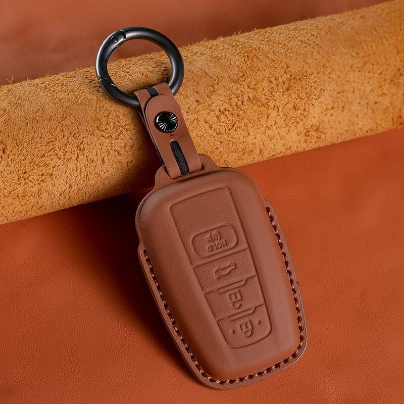 Bao da bọc chìa khóa ô tô Toyota da bò sang trọng