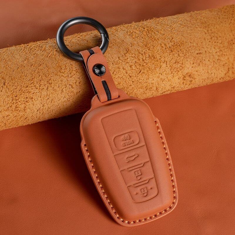 Bao da bọc chìa khóa ô tô Toyota da bò sang trọng