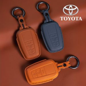 Bao da bọc chìa khóa ô tô Toyota da bò sang trọng