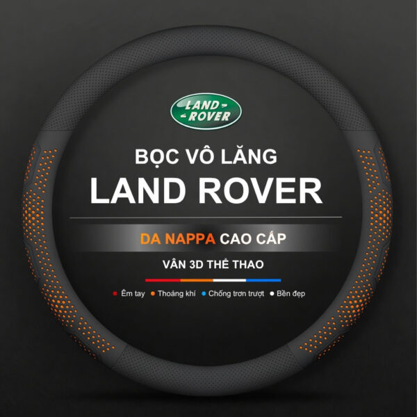 Bọc vô lăng xe Land Rover chất liệu Da Nappa cao cấp
