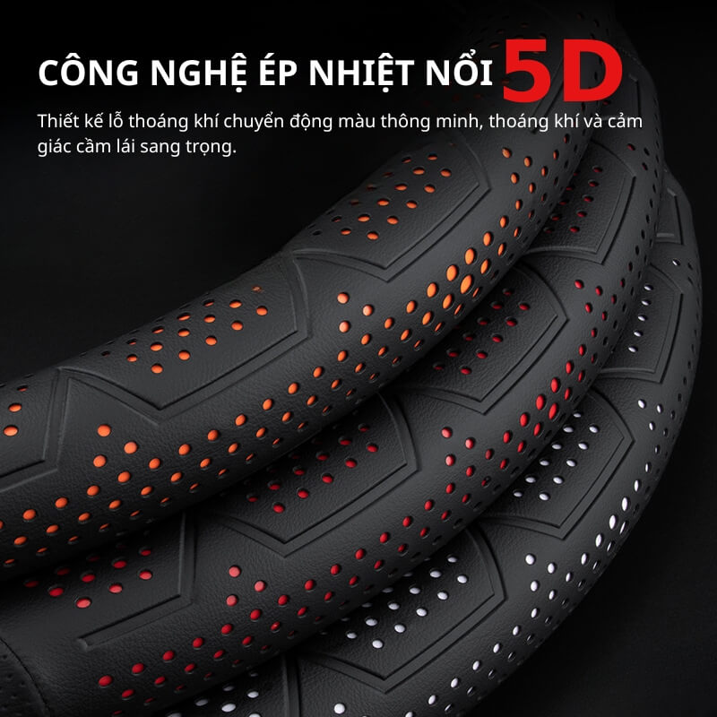 Bọc vô lăng Da Nappa & Sợi Carbon cao cấp