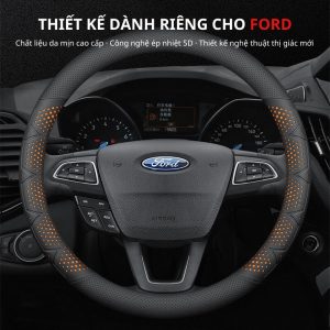 Bọc vô lăng xe Ford Da Nappa cao cấp
