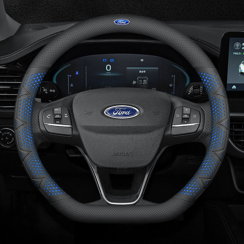 Bọc vô lăng xe ô tô Ford chất liệu da Nappa