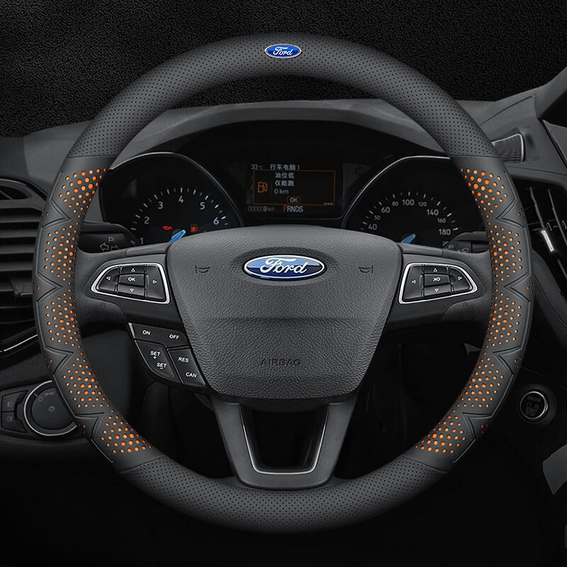Bọc vô lăng xe ô tô Ford chất liệu da Nappa
