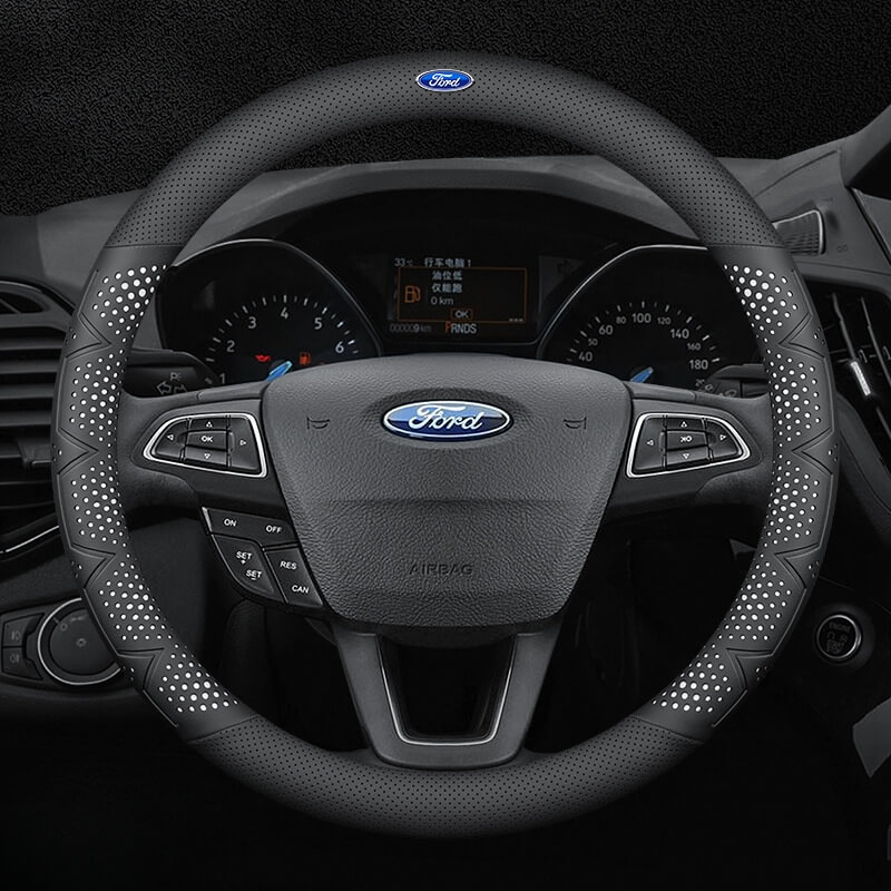 Bọc vô lăng xe ô tô Ford chất liệu da Nappa