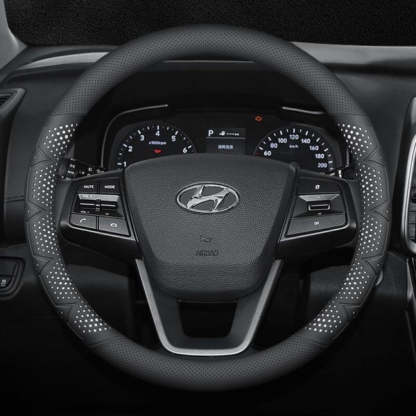 Bọc vô lăng xe Hyundai Da Nappa cao cấp
