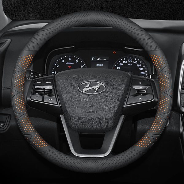 Bọc vô lăng xe Hyundai Da Nappa cao cấp