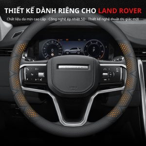 Bọc vô lăng xe Land Rover chất liệu Da Nappa cao cấp