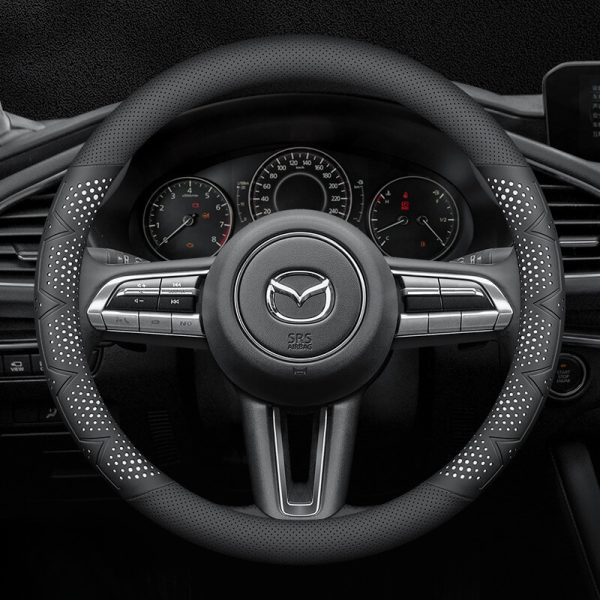 Bọc vô lăng xe Mazda Da Nappa cao cấp, chính hãng