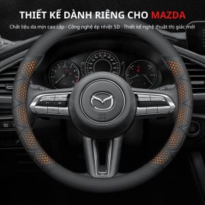 Bọc vô lăng xe Mazda Da Nappa cao cấp