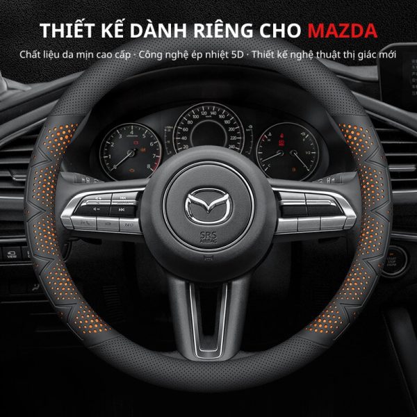 Bọc vô lăng xe Mazda Da Nappa cao cấp