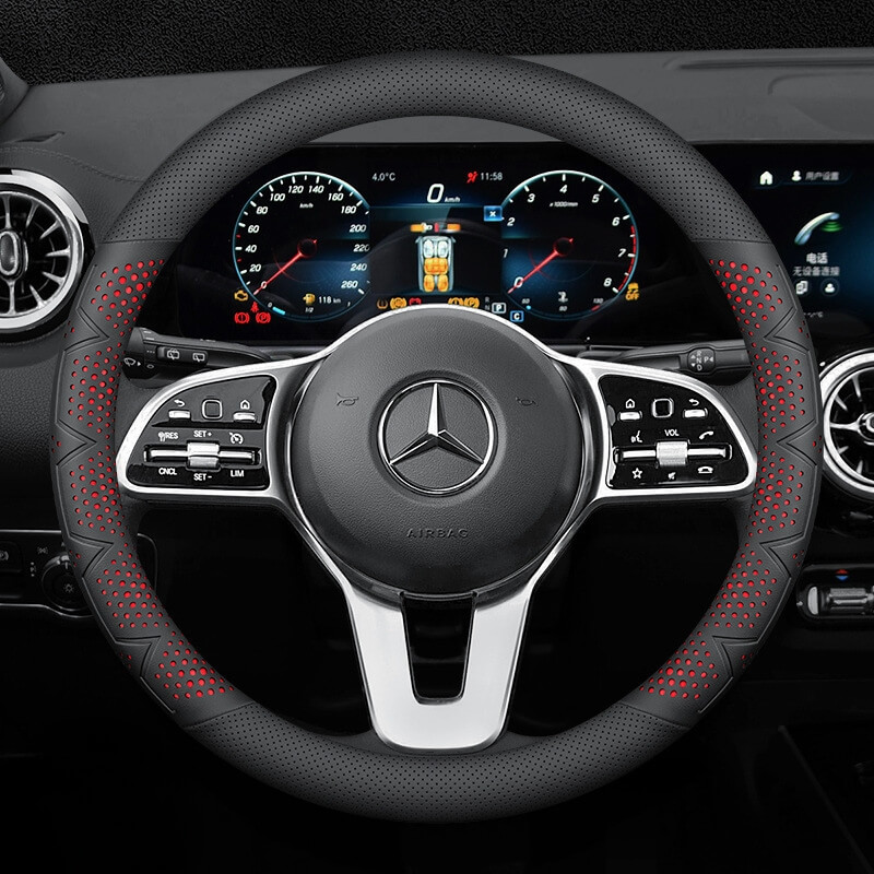 Bọc vô lăng xe Mercedes Da Nappa cao cấp