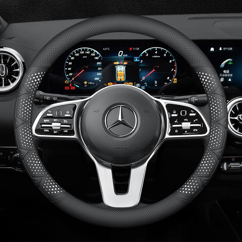 Bọc vô lăng xe Mercedes Da Nappa cao cấp