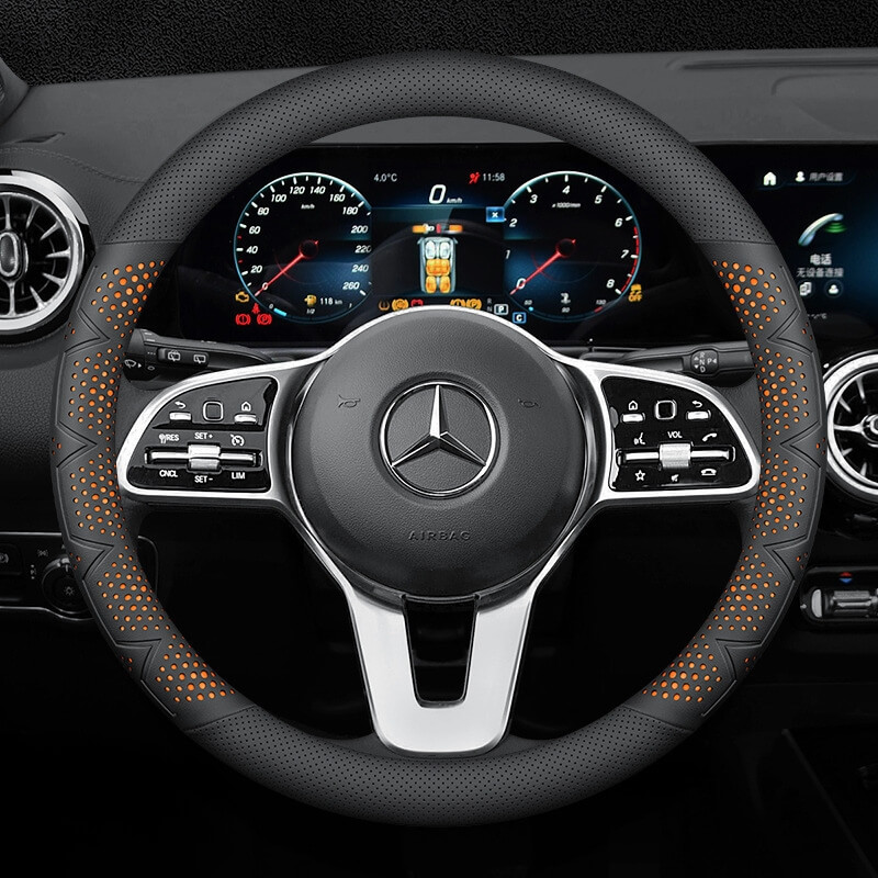 Bọc vô lăng xe Mercedes Da Nappa cao cấp