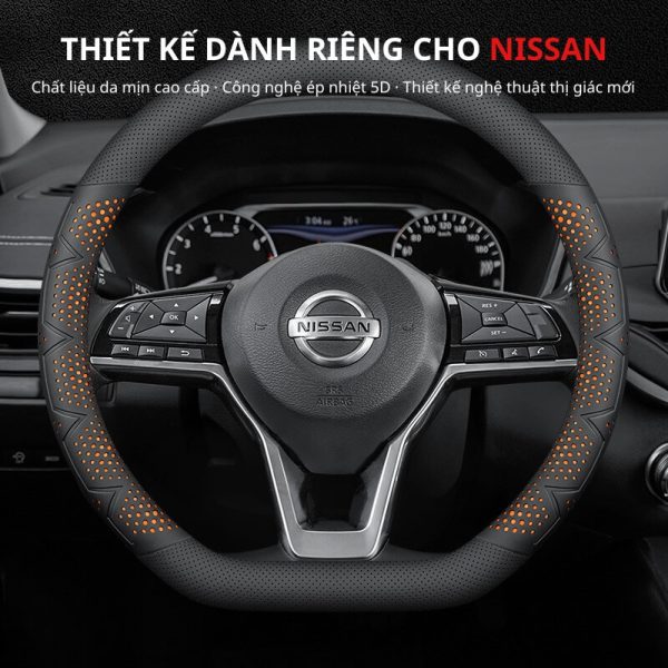 Bọc vô lăng xe Nissan Da Nappa cao cấp