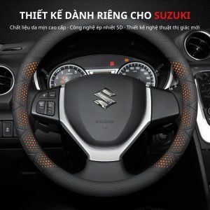 Bọc vô lăng xe Suzuki chất liệu Da Nappa cao cấp