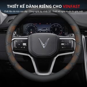 Bọc vô lăng xe VinFast chất liệu Da Nappa cao cấp