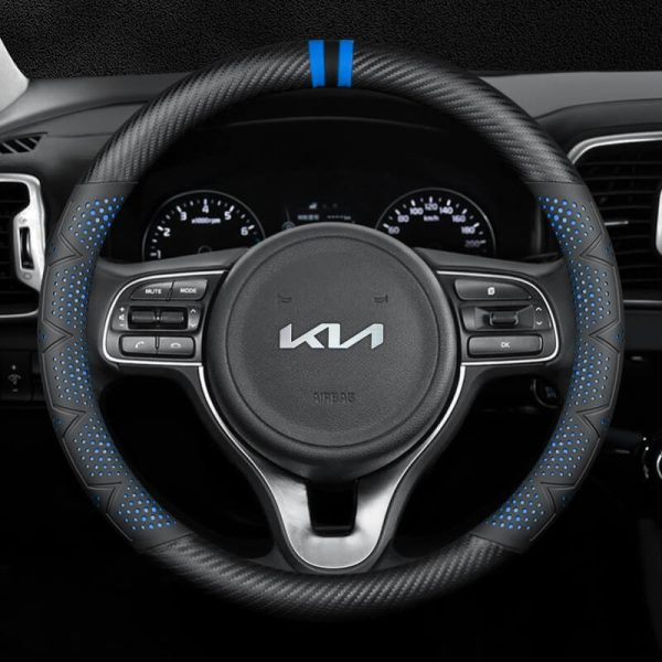 Bọc vô lăng xe KIA chất liệu Carbon cao cấp